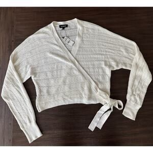 EXPRESS ballet Wrap Cardigan Knit Sweater NWT